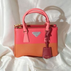 Prada Copper Strawberry Saffiano Small Galleria Handbag. New❗️ first handed❗️
